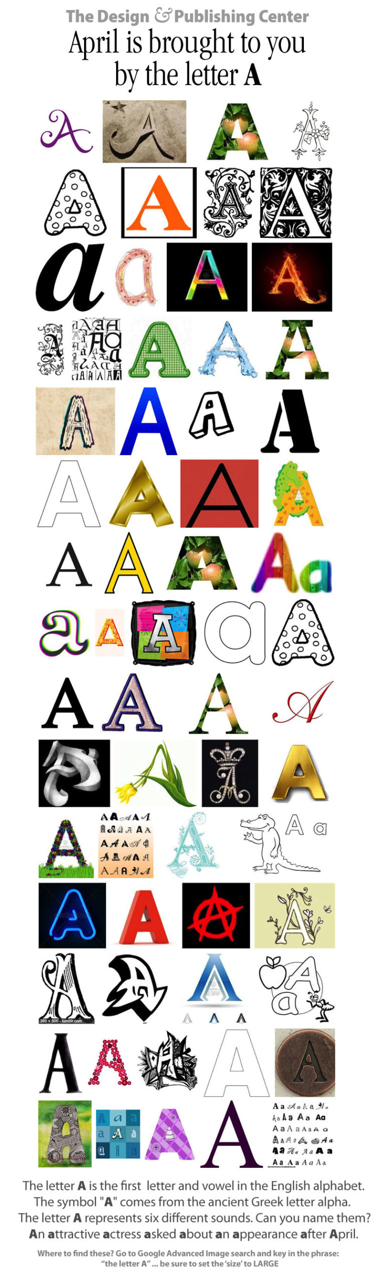 A is for April