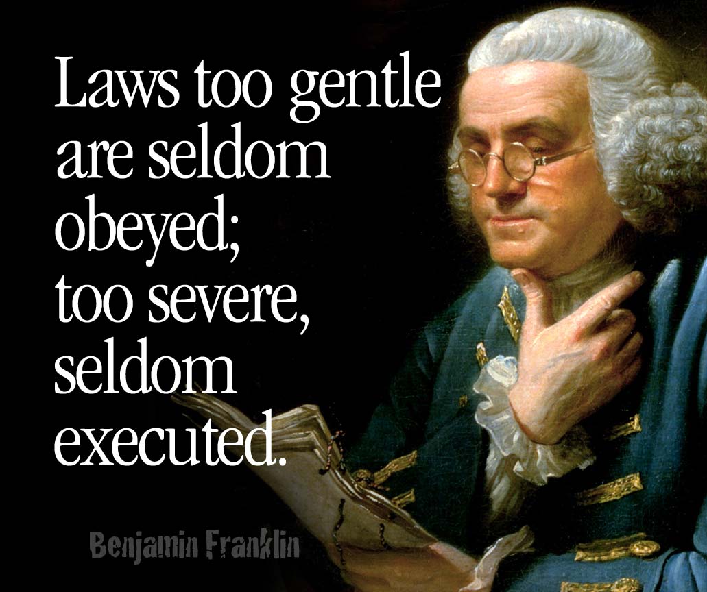 Laws too gentle