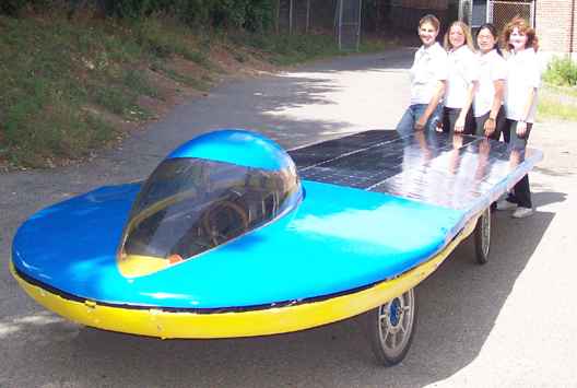 Nerd Girls solar powered car