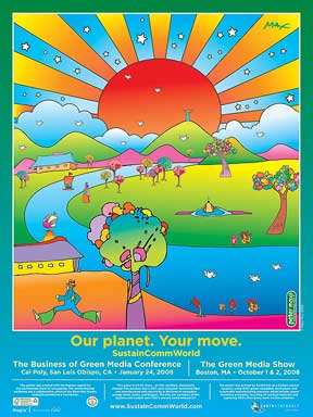 Peter Max Sustain World Poster