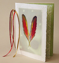 feather card