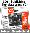 Idea Books with 2-dozen newsletter templates on one CD