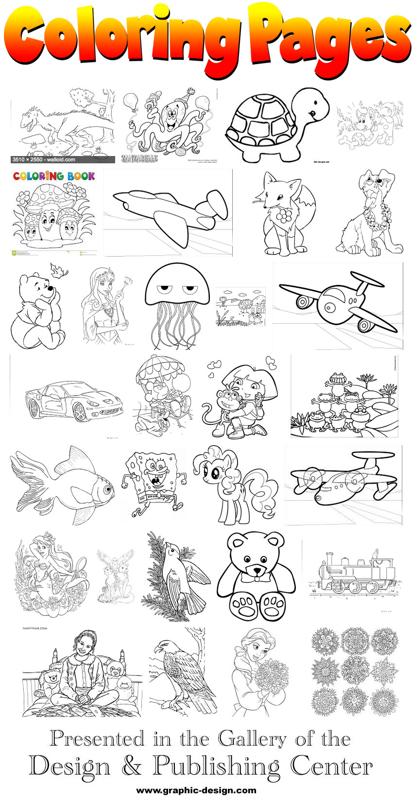 complimentary Coloring Poster