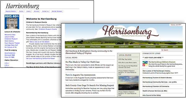Harrisonburg web site make over