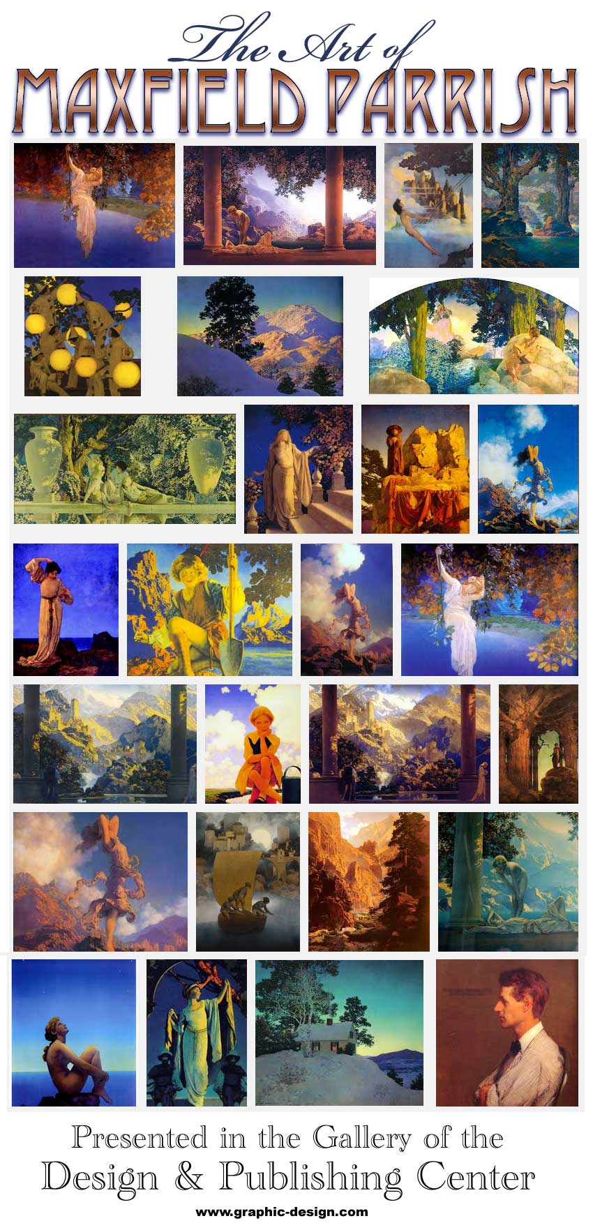 complimentary Maxfield Parrish Poster