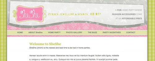 SheShe Web Page