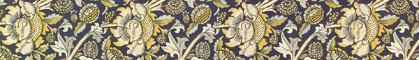 Floral tapestry design influenced most fabric produced in the late 1800s