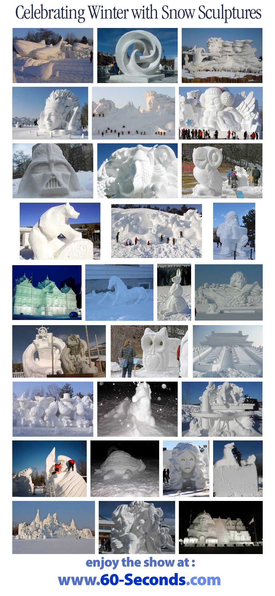 get your free snow sculpture poster