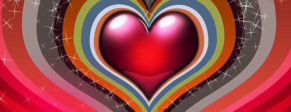 Create colorful background for Valentine's Day