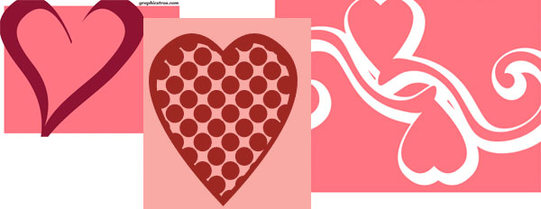 Valentine Hearts shapes 