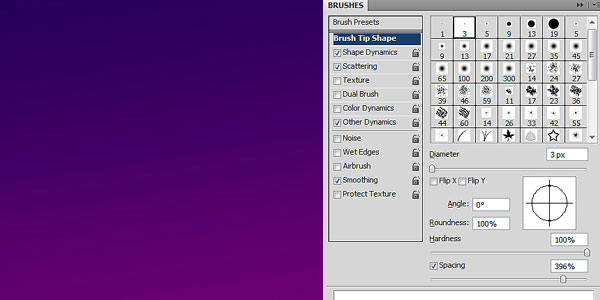 Create a gradient for the sky. Select the Brush Tool