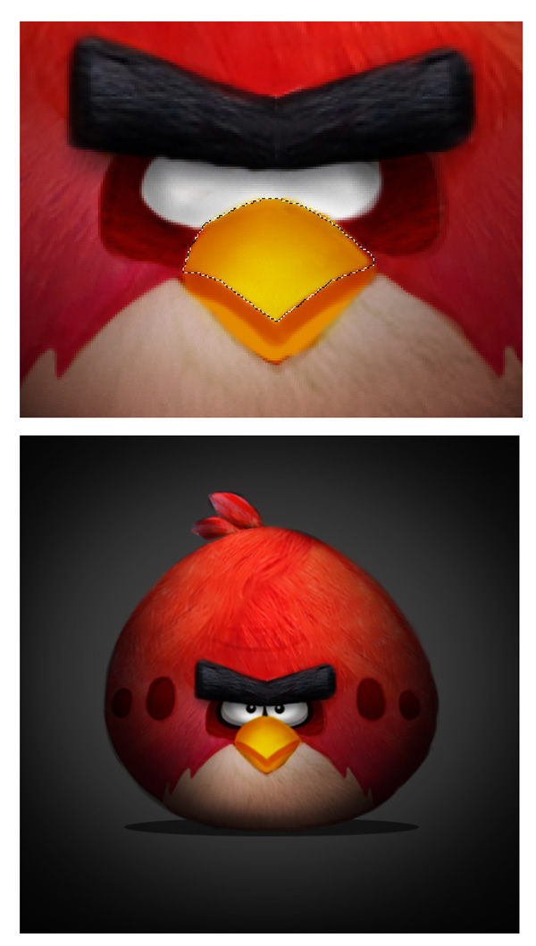 angry bird Photoshop Tutorial