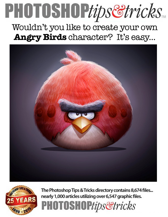 angry bird Photoshop Tutorial