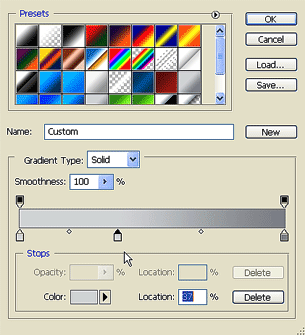 gradient and customize the color stops