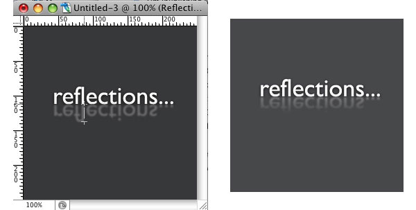a Layer Mask allows us to apply a gradient blur to the reflection