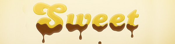 Sweet, Chocolate typography script