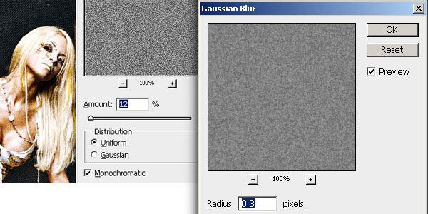 add noise layer, then blur the noise