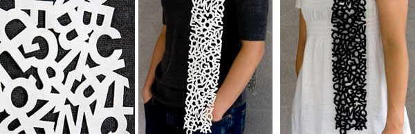 The Helvetica scarf
