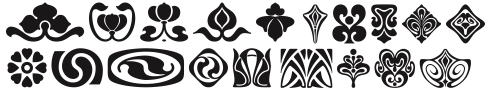 Nouveau symbols