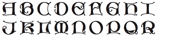 Gothic Initials #9 from Gallo