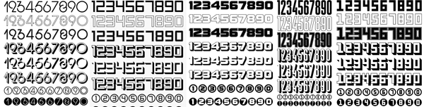 display numerals digits