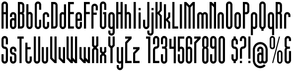 sample of stature font by Gallo
