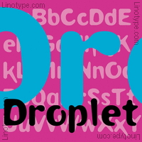 Grunge Font called Droplet