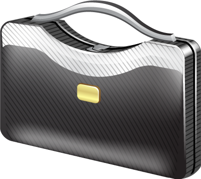 Adobe Illustrator vector art briefcase icon