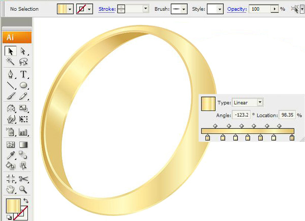 ring with gradients
