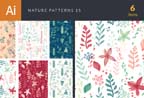 nature-patterns-set