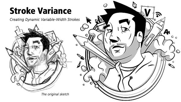 Sharon illustrates how to achieve Illustrator stroke variances