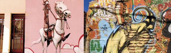 photographs of graffiti textures