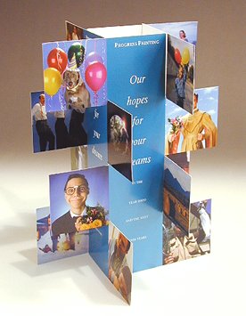 Photo tent display you can make with your own photos