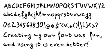 create your own handwriting font online free