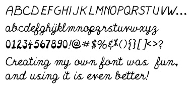free preview font of YOUR handwriting
