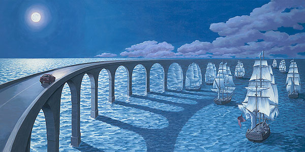 Toward the Horizon by Rob Gonsalves surrealist