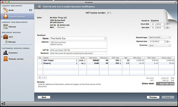 Invoicing and billing your customers